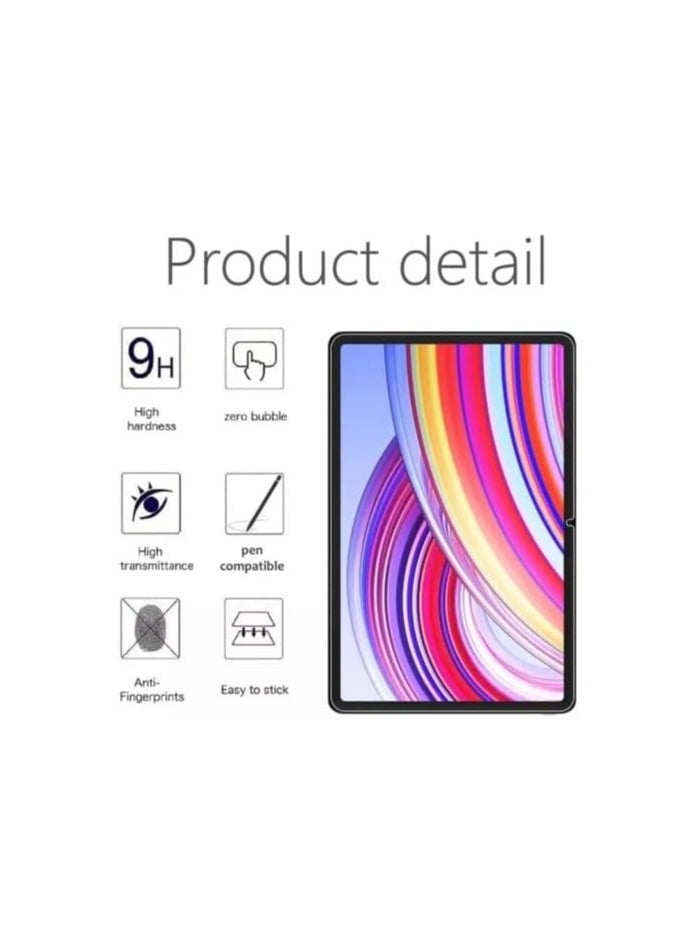 Screen protector for Xiaomi Poco Pad 2024 Edge to Edge Full Screen Coverage Anti Scratch Tempered Glass Xiaomi Poco Pad 12.1" Clear