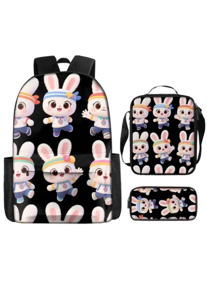 Bright Li Fire The fun and function fly together! Three-piece cartoon bags for children and teenagers to grow grass (available for students, children, friends on outings, mountain climbing, school, etc.) - 91 - Image 2