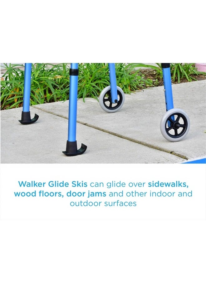 NOVA NOVA Medical Products Walker Glide Skis, Universal Fit, One Pair, Black  - Image 5