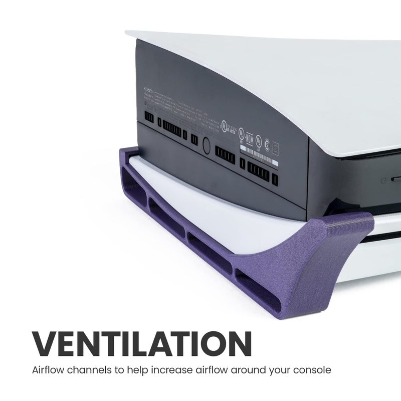 Glistco Skates - Horizontal Stand compatible with PS5 - Digital Edition (Galaxy Purple) - Image 4