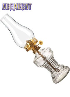 NIBEMINENT Vintage Oil Lantern Clear/Gold 12.5x2.9inch  - Image 3