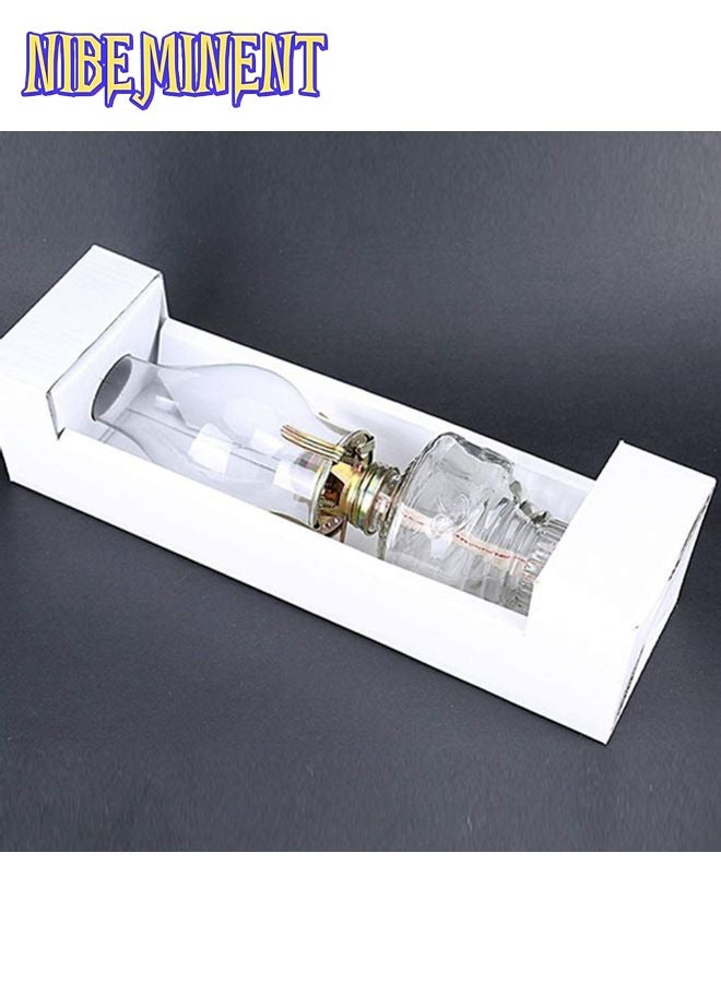 NIBEMINENT Vintage Oil Lantern Clear/Gold 12.5x2.9inch - Image 4