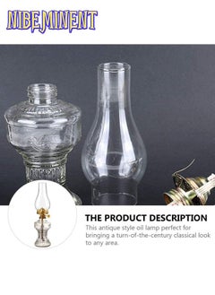 NIBEMINENT Vintage Oil Lantern Clear/Gold 12.5x2.9inch  - Image 5