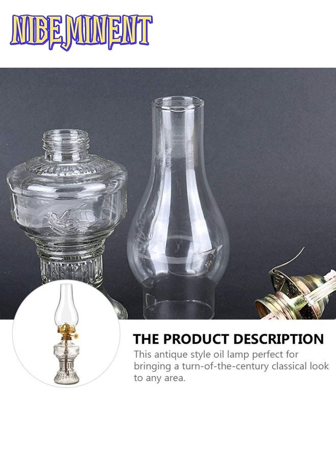NIBEMINENT Vintage Oil Lantern Clear/Gold 12.5x2.9inch - Image 5