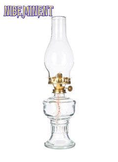 NIBEMINENT Vintage Oil Lantern Clear/Gold 12.5x2.9inch  - Image 2