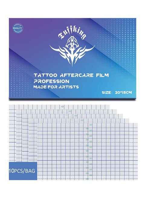 10 Pieces Tattoo Bandage Waterproof Tattoo Adhesive Plastic Second Skin Cover Clear Bandage Tape Tattoo Protection Bandage Tattoo Supplies