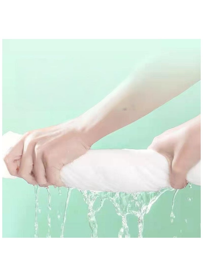 Disposable Bath Towels Face towels White Soft Bath Bath Wipes Portable and Breathable Thick Bath Cloths,10 Individually Packaged for Travel Hotel Business - Image 4