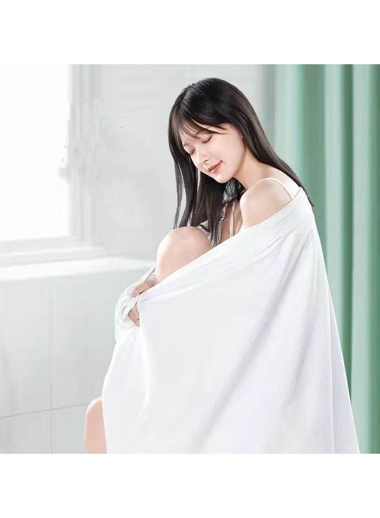 Disposable Bath Towels Face towels White Soft Bath Bath Wipes Portable and Breathable Thick Bath Cloths,10 Individually Packaged for Travel Hotel Business - Image 5