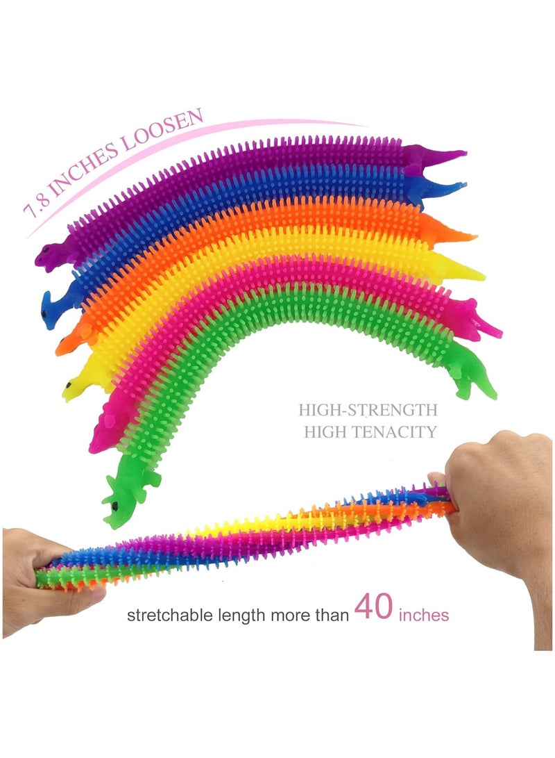 DELGREEN 12 Pcs Dinosaur Stretchy String Fidget Sensory Toys, Relaxing Toys for Kids Ans Adults Stress Relief, Goodie Bag Fillers, Party Favor (Random Color) - Image 3