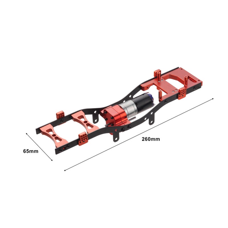 Metal Chassis Replacement for WPL C14 C24 1/16 RC Truck - Image 2