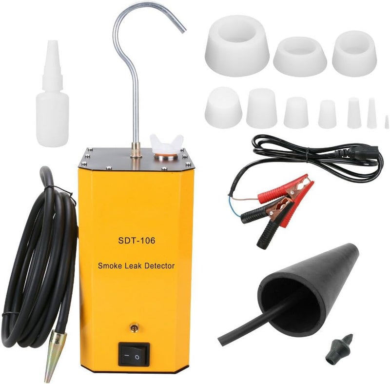 Autool Smoke Leak Detector SDT106 Automotive Smoke Machine Car Smoke Tester Fuel Leak Detectors EVAP Smoke Tester Car Pipe Leakage Tester Vacuum Leaks Detector Built-in Air Pump for 12V Vehicles - Image 1