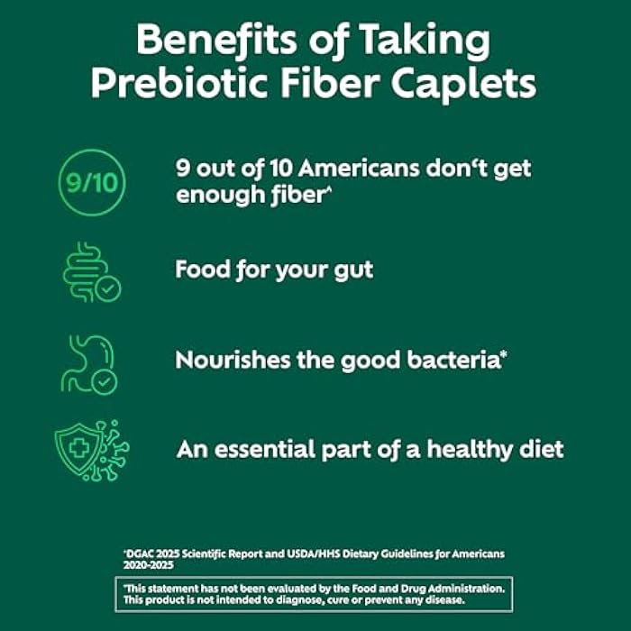 Benefiber Prebiotic GLP-1 Friendly Fiber Supplement Caplets, 84 Count - Image 4