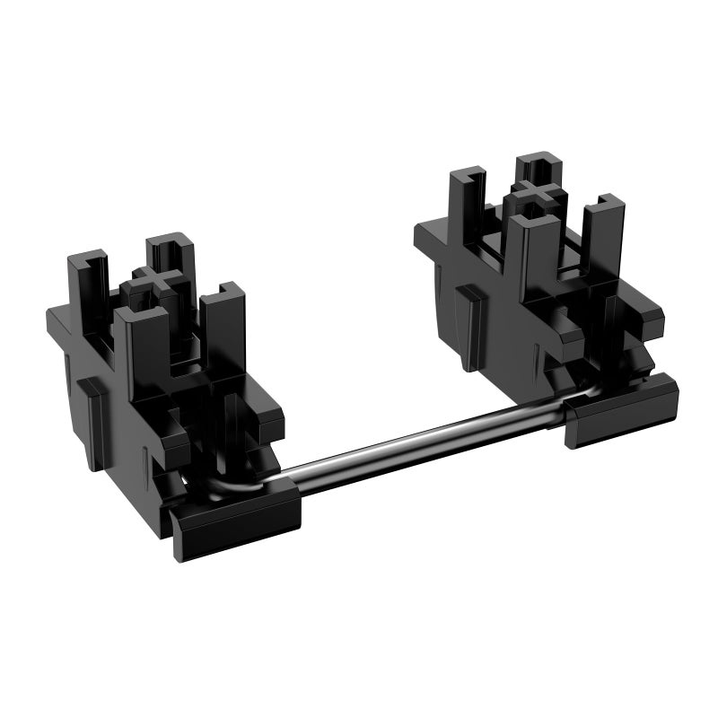 DUROCK Plate Mount Stabilizer V3, Innovative Pre-Clipped Stem for Minimum Wire Wobble 2U 6.25U 7U Keyboard Stabilizers (V3 Nero 80% Kit) - Image 1