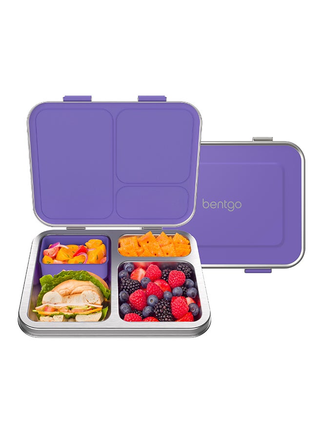 Bentgo Kids Stainless Steel Lunch Box - Purple - Image 1