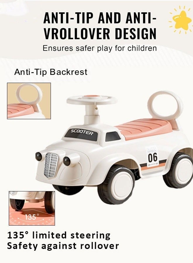 Baby Balance Bike Toys for 12-36 Months Kids Toy Boy and Girls Gifts Toddler Baby Ride on Car No Pedal with Music Steering, Horn & Under Seat Storage  - Image 5