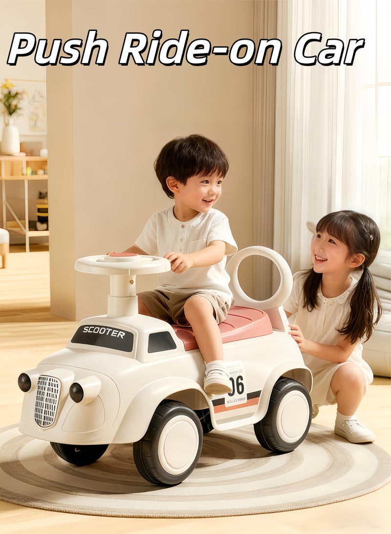 XiuWoo Push Ride-on Car - A licensed ride-on car can be used as a pushchair or walk-behind，Baby Balance Bike Toys for 12-36 Months Kids Toy Boy and Girls Gifts Toddler Baby Ride on Car No Pedal with Music Steering, Horn & Under Seat Storage（Blue） - Image 1
