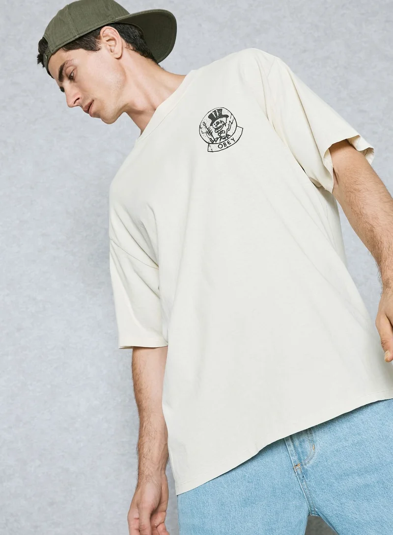 OBEY Wave Oversized T-Shirt