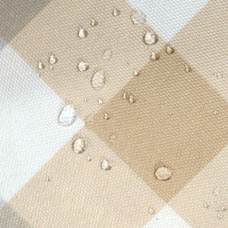 YEESSION Floral Print Polyester 48 Inch Round Tablecloth Stain Resistant and Waterproof Wine Tablecloth for Kitchen Dining Indoor Outdoor Buffet Tabletop Decoration(Brown,Beige,Gray,White Checkered) - Image 2