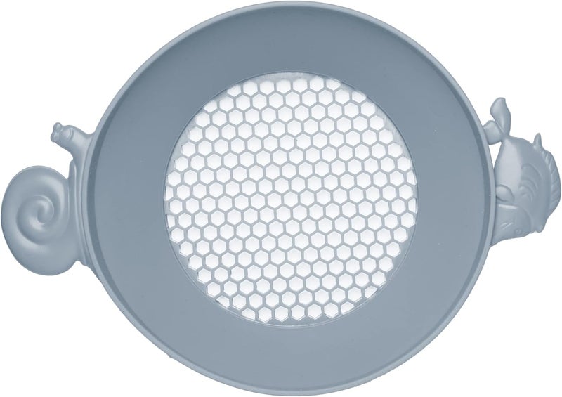Scrunch Panner with Handle - Collapsible and Foldable Silicone Sieve for Kids, Duck Egg Blue - Image 2
