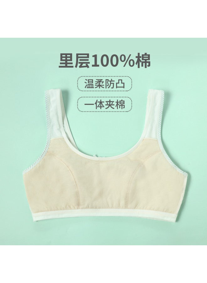 Long time companion 9-12 Years Old Basic Anti-show Stage 1 Training Bra u-back Thin Teen Bra For Developing Girls - Image 4