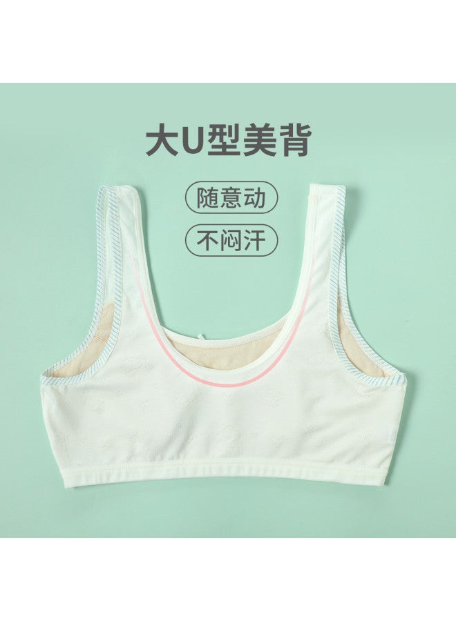 Long time companion 9-12 Years Old Basic Anti-show Stage 1 Training Bra u-back Thin Teen Bra For Developing Girls - Image 5