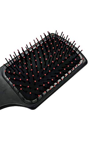 Kira Professional Brush Detangler Hair Brush Black with Soft Bristles Perfect Hair Brush for Men Women and Kids Detangler for All Hair Types Paddle Black - Image 2