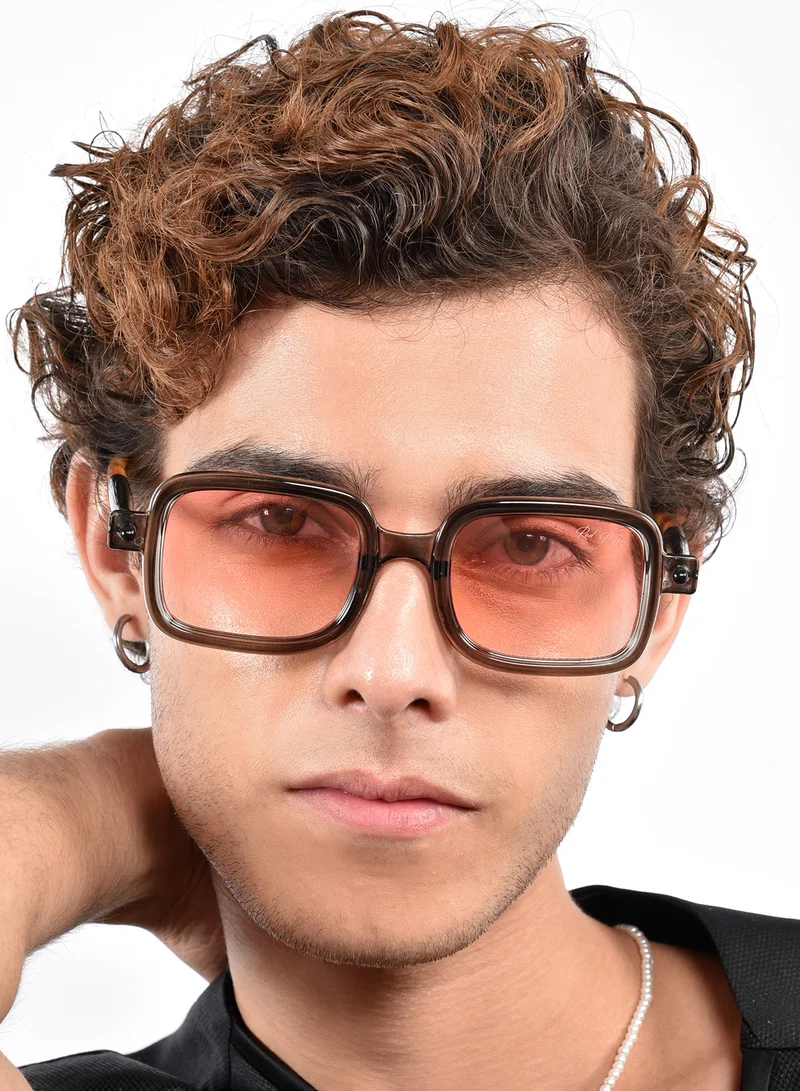 Woggles Red Pappy Vexor Red Square Sunglasses