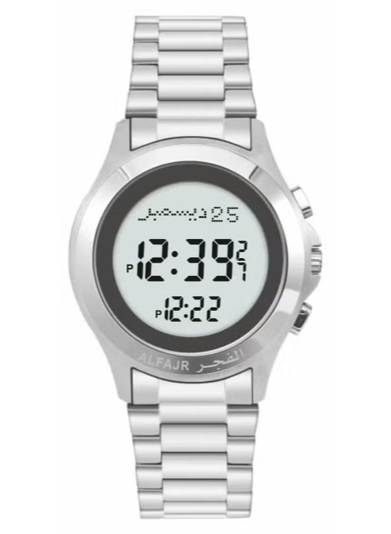 Men's Water Resistant Digital Watch WR02SW - 35 mm - Silver - Image 1