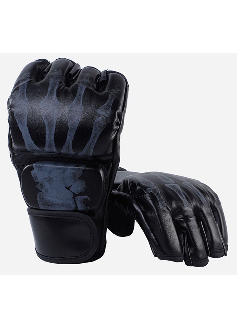 Furtey - Boxing Gear Half finger Boxing Gloves For Boxing Training、MMA、Fighting、UFC、Contest Gear - Image 1