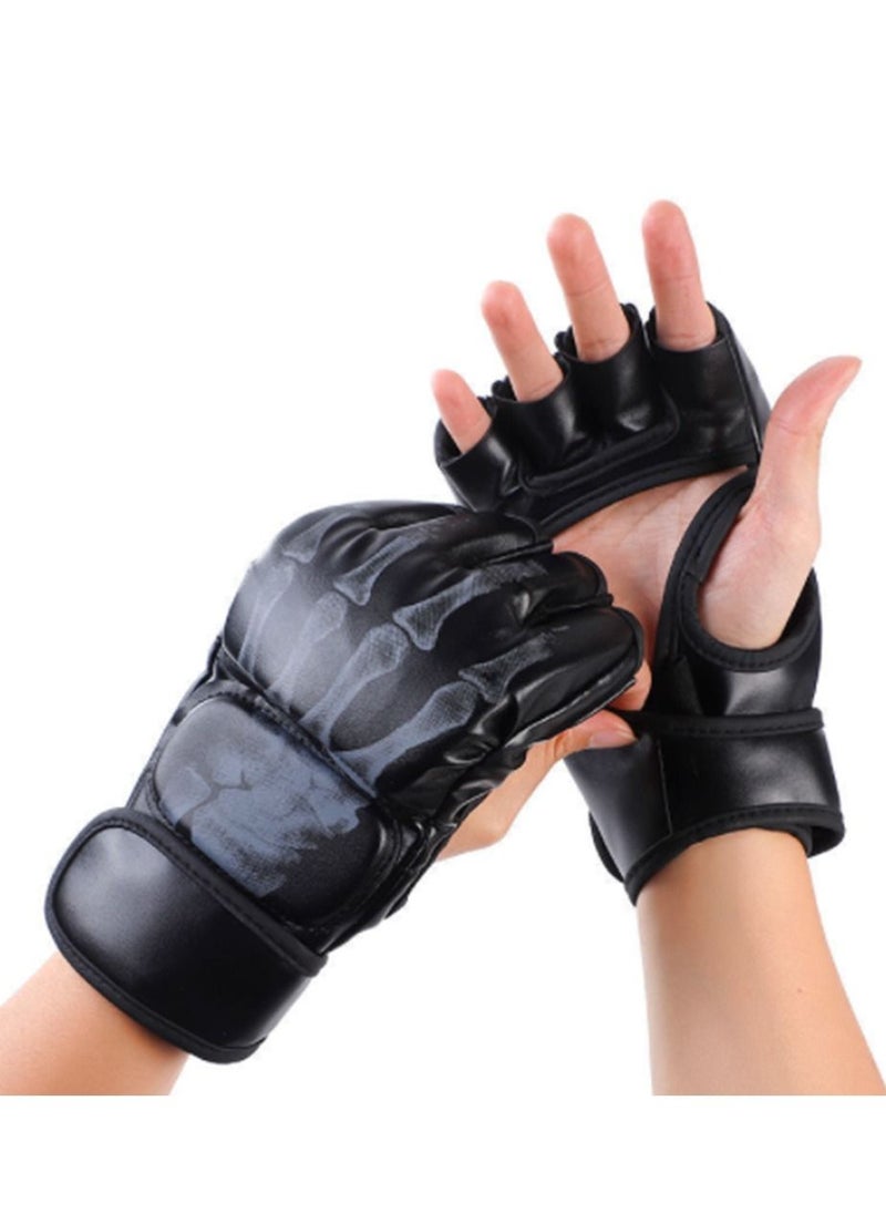 Furtey - Boxing Gear Half finger Boxing Gloves For Boxing Training、MMA、Fighting、UFC、Contest Gear - Image 1