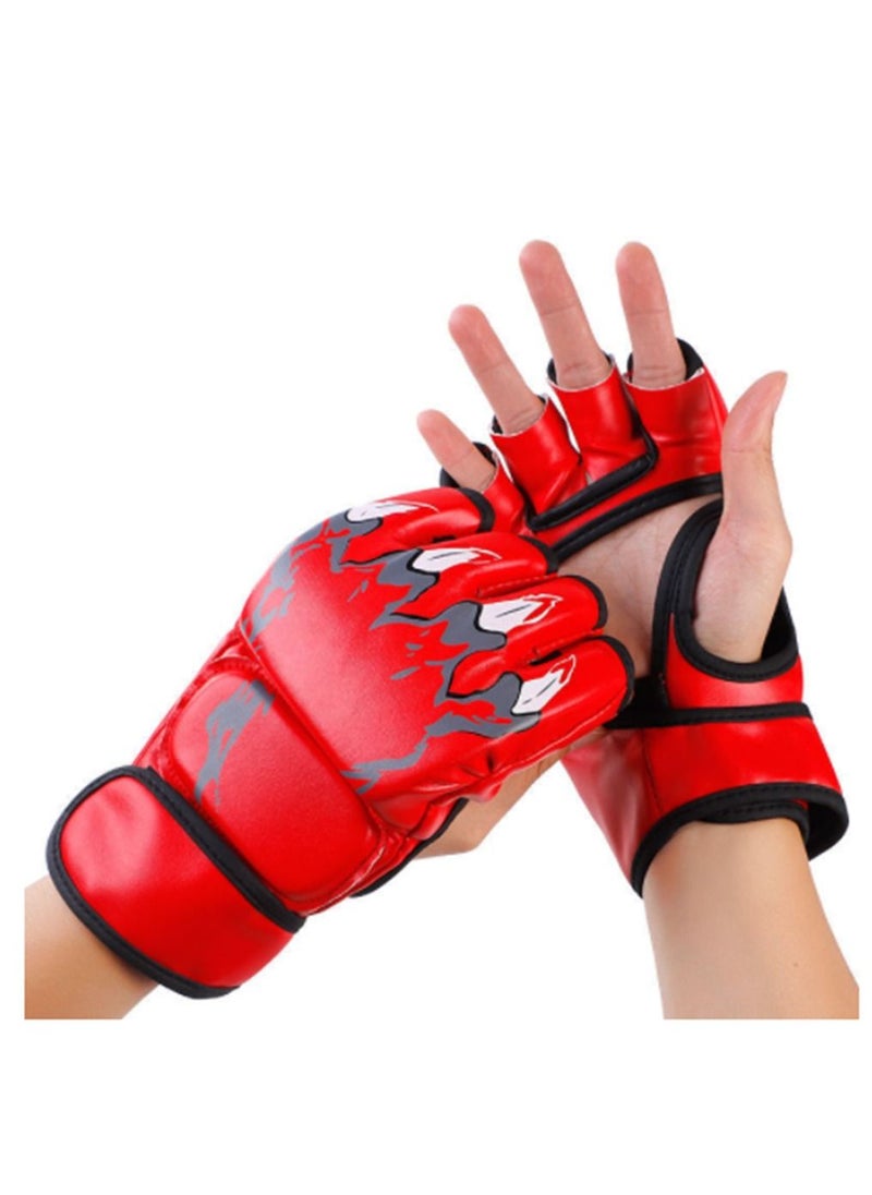 Furtey - Boxing Gear Half finger Boxing Gloves For Boxing Training、MMA、Fighting、UFC、Contest Gear - Image 1