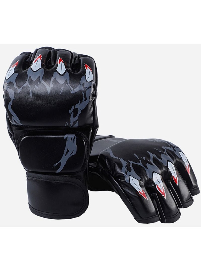 Furtey - Boxing Gear Half finger Boxing Gloves For Boxing Training、MMA、Fighting、UFC、Contest Gear - Image 1