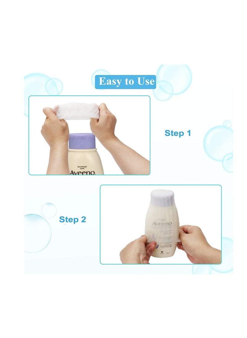 SYOSI 4 Pack Elastic Sleeves for Leak Proofing Travel, Leak Proof Sleeves for Travel Container in Luggage, Reusable Accessory for Travel Toiletries, Colorful - Image 4