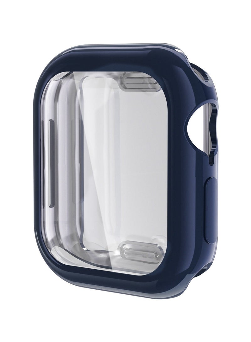 Youque 3PCS TPU Full Cover HD Screen Protector Case for Apple Watch Series 10/11 - 42mm Clear/Black/Blue - Image 4