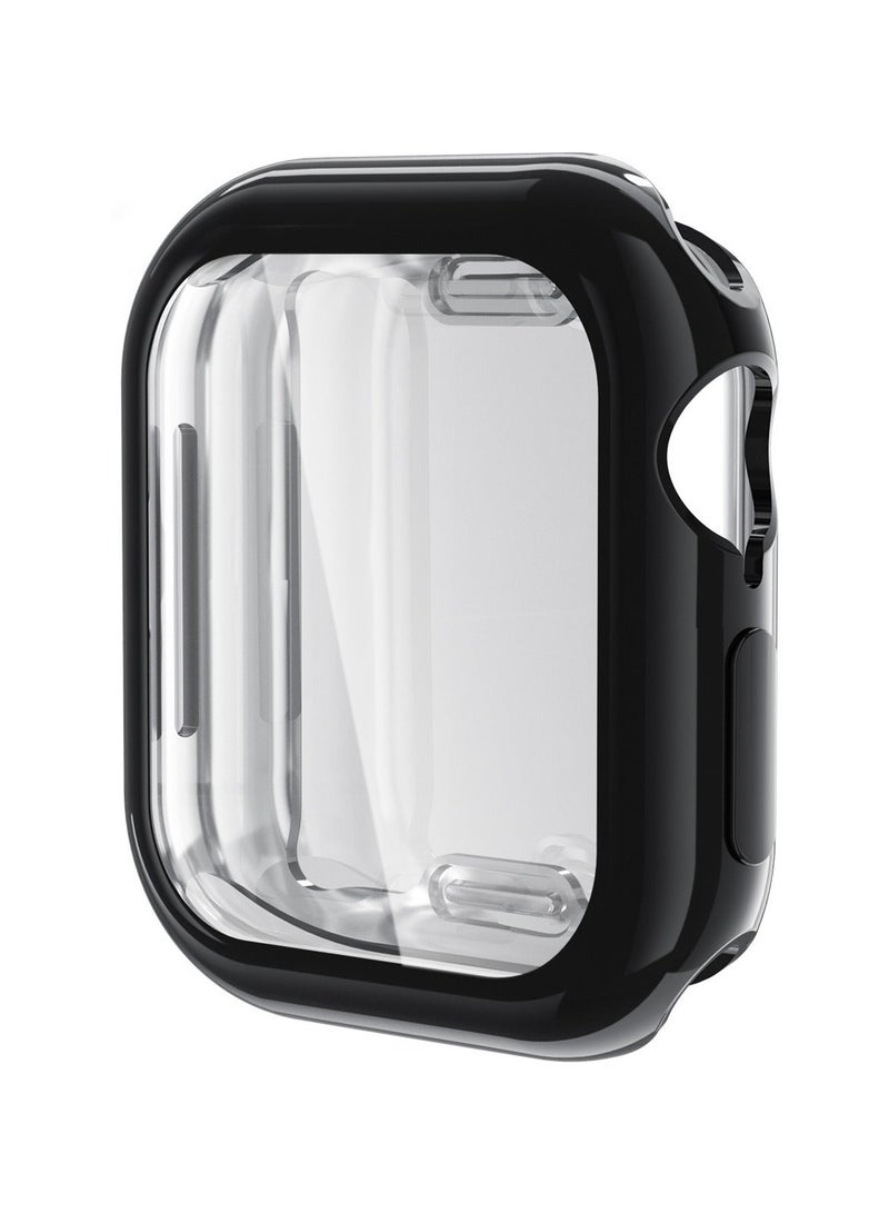 Youque 3PCS TPU Full Cover HD Screen Protector Case for Apple Watch Series 10/11 - 42mm Clear/Black/Blue - Image 3