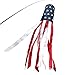 Anley Anley 40 Inch American US Flag Windsock, Stars & Stripes USA Patriotic Decorations - Embroidered Stars and Fade  - Image 2