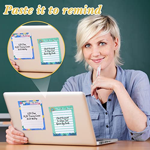 Lincia 24 Pcs Teacher Notepad with Pens Teacher Appreciation Gifts Bulk Lined Sticky Notes 30 Sheets Per Memo Pad for Christmas Office Supplies(Stylish Style) - Image 2