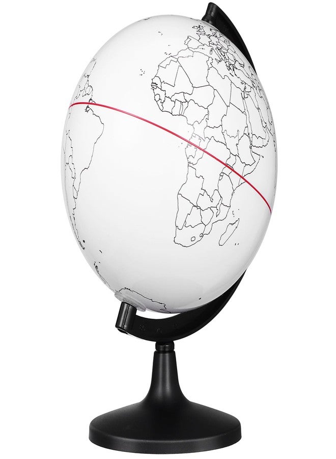Vaguelly Diy Coloring Graffiti Blank Globe Desktop Decor Table Top Decor Diy Globe Unpainted Globe World Globe on Stand Geographic Globe Portable Globe Props Globe Decor Rewritable Textbook - Image 1