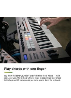 Novation Launchkey 25 [MK3] وحدة تحكم لوحة مفاتيح MIDI — تكامل سلس مع Ableton Live. وضع الوتر ووضع السلم الموسيقي وأداة ضبط النغمات. كل البرامج التي تحتاجها لإنتاج الموسيقى. - pzsku/Z2A4793E032D4E738EFCCZ/45/_/1688557694/6fd51046-8949-4201-9569-349683c18309