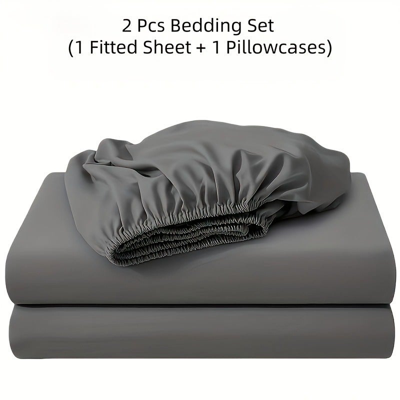 2/3pcs Bedsheet Set, Soft and Skin Friendly, 360 ° All-round Coverage, Breathable and Versatile, Machine Washable. Suitable for Various Environments Such as Bedrooms, Guest Rooms, and Dormitories, Suitable for All Seasons. Suitable for Dormitories - Image 1