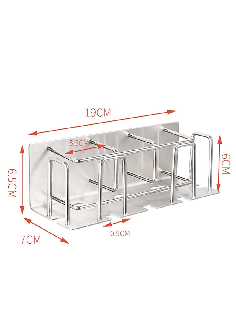 Wall Mounted Toothbrush Holder, Convenient Toothpaste Wall Holder for Bathroom Organization
