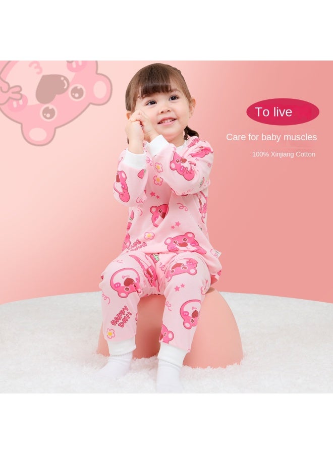 DEESHA [100% Cotton] مجموعة ملابس داخلية للأطفال، ملابس داخلية حرارية للبنات، طبقة أساسية للرضع، بيجاما للمنزل - Image 4