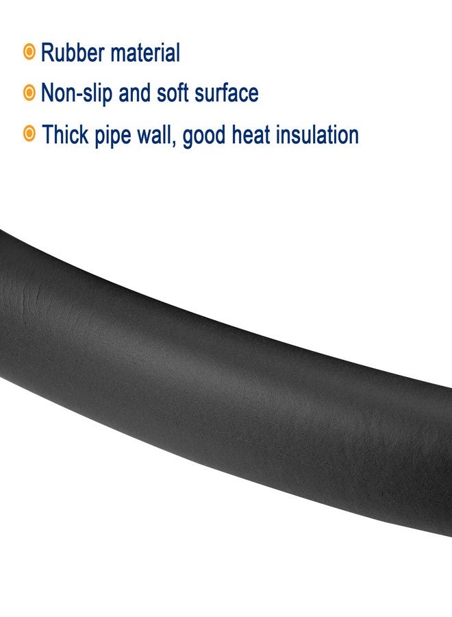 ميكسينيتي مقبض أنبوبي من الفوم من MECCANIXITY مقاس 2 بوصة (50 مم) وسمك الجدار 9/32 بوصة (7 مم) وسمك 20 بوصة، أسود غير قابل للانزلاق للياقة البدنية ودعم مقبض الأدوات - Image 4