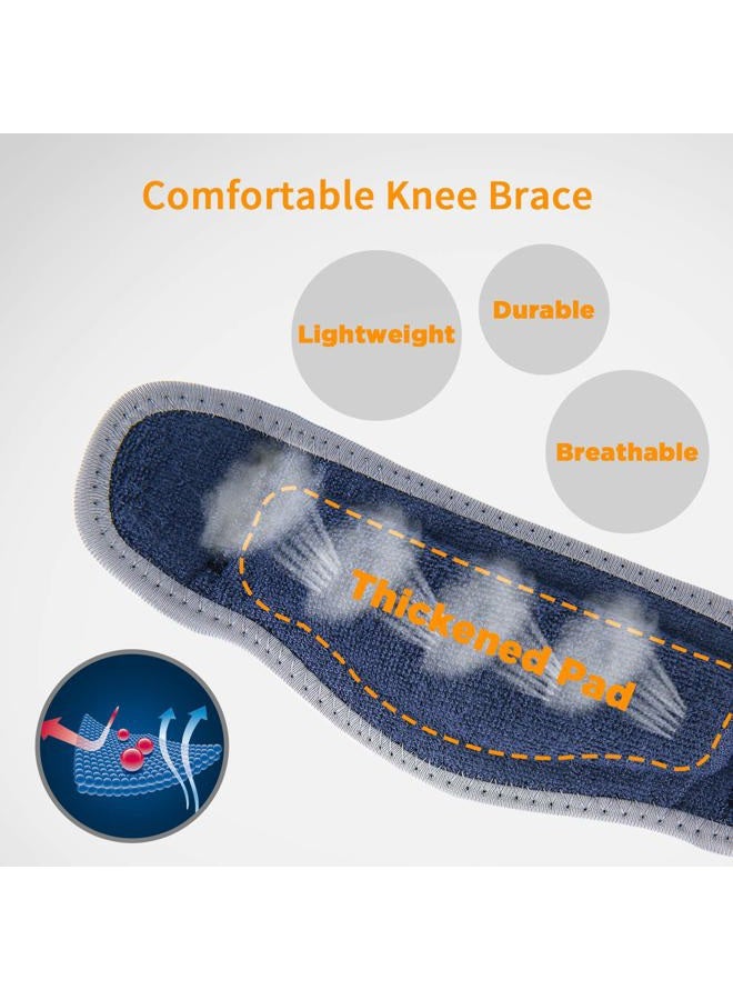 IPOW 2 Pack Thickened Pad & Wide Patella Knee Strap, Pain Relief Patellar Tendon Support, Adjustable Brace Band for Basketball, Running, Jumpers Knee, Volleyball, Tendonitis, Arthritis - Image 4