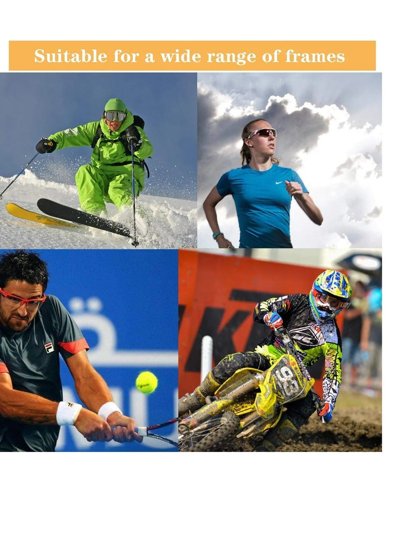 SOLARAE Eyeglasses Retainers for Glasses and Sunglasses, Temple Holders Anti Slip Protectors, Comfort Eyewear Spectacle Stay Put Glasses 3 Variety Designs 9 Pairs Black, Clear, Brown - Image 2