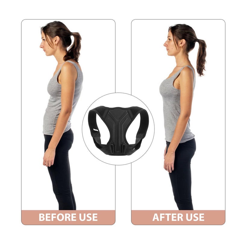 Adjustable Posture Corrector Back Brace For Men Women Xs Chest 50 70cm With Shoulder Pads - Image 4