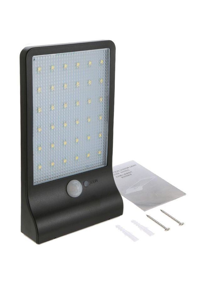 نيبمينينت مصباح حائط LED يعمل بالطاقة الشمسية ومزود بجهاز استشعار الأشعة تحت الحمراء السلبية أسود 19x3.60x12سنتيمتر  - Image 1