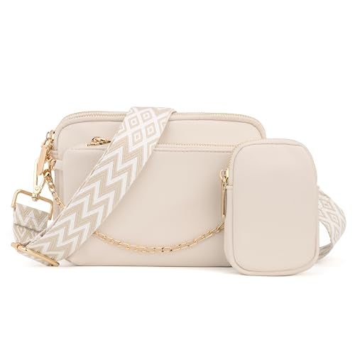 UTO Small Crossbody Bags for Women 3 in 1 Trendy Belt Purse Fashion Designer Mini Cute Sling Fanny Chest Pack - Image 3