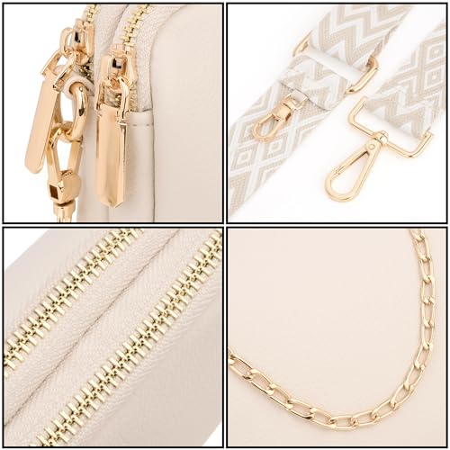 UTO Small Crossbody Bags for Women 3 in 1 Trendy Belt Purse Fashion Designer Mini Cute Sling Fanny Chest Pack - Image 4