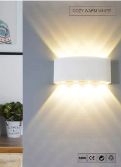 MODI 8*2W Modern LED RGB Multi Color Wall Light , IP65 Waterproof, 1500lm, Up & Down Lighting - White  - Image 5